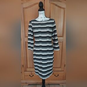 Black/White/Gray Dress